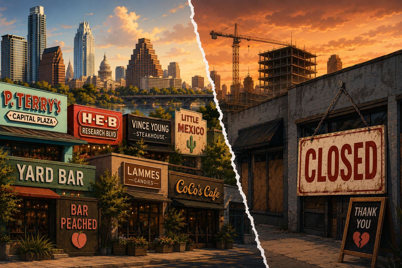 Why 15 Recognizable Austin Businesses Closed This Year